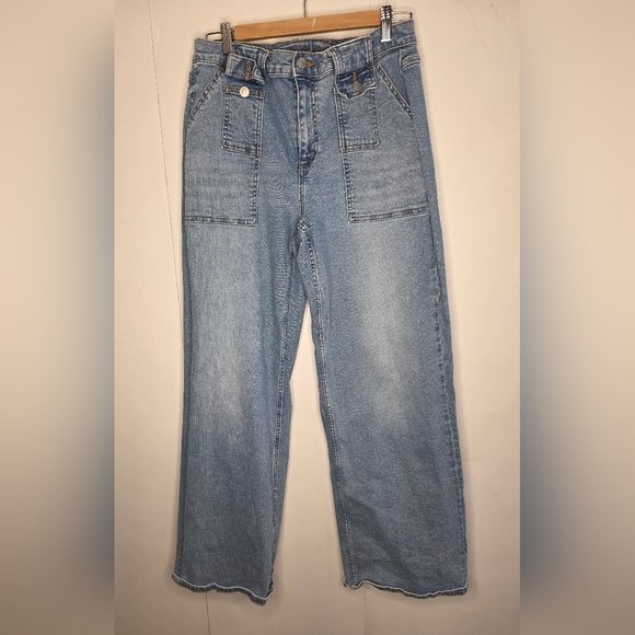 Yoga Lily Jeans. Wide Leg, Light Wash Size 31 Women's - Picture 1 of 10